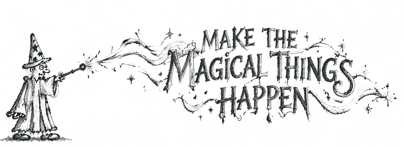 Make the Magical Things Happen — een tovenaar met toverstaf